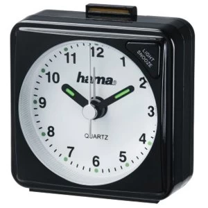 Hama Travel Clock, Black, 5.6 x 3 x 5.6 cm