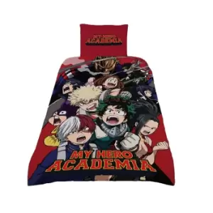 My Hero Academia Duvet Cover Set (Single) (Red)