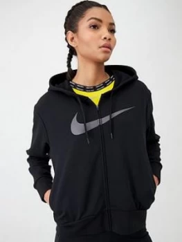 Nike Training Get Fit Full Zip Hoodie - Black, Size L, Women