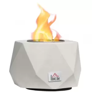 Homcom 15cm Tabletop Indoor Fire Pit - Grey