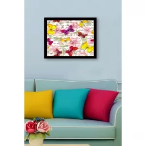 SC0745 Multicolor Decorative Framed MDF Painting