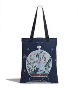 Radley Whimsical Floral Medium Tote Bag - Ink