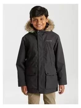 Boys, Craghoppers Kids Peyton Waterproof Parka - Black, Size 11-12 Years