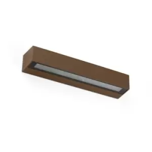 Faro DORO-20 - Integrated LED Up Down Lighter Outdoor Wall Light Brown, 3000K, IP65