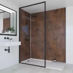 Multipanel Linda Barker Bathroom Wall Panel Hydrolock 2400 X 900mm Corten Elements