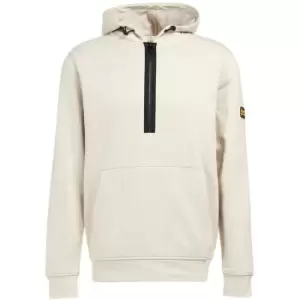 Barbour International Badge Half Zip Hoodie - Beige