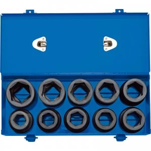 Draper 10 Piece 1" Drive Hexagon Impact Socket Metric and Imperial 1"