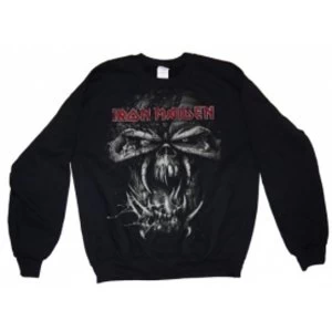 Iron Maiden FF Eddie Vtg Mens Blk Sweatshirt: Large