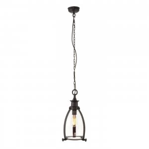 Ceiling Pendant Light Bronze, Glass, E27