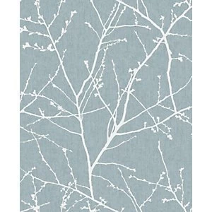 Superfresco Easy Innocence Duck Egg Blue Fabric Effect Wallpaper - 10m