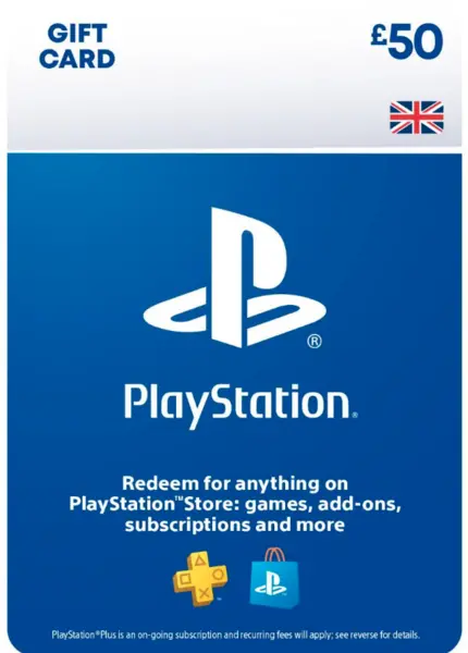 Sony PlayStation Store £50 PSN Top up Gift Card