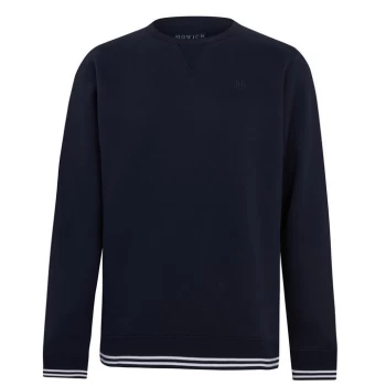 Howick Crew Fleece Sweater - Navy tipped