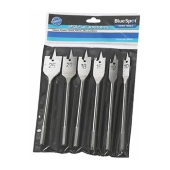 Blue Spot - Bluespot 6pc Flat Wood Bit Set