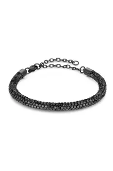 Hematite Black Diamond Tube Bracelet