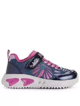 Geox Senior Girls Assister Trainer, Navy, Size 13 Younger