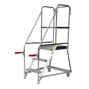 GPC Industries Ltd Fort Tilt N Push Steps 3 Tread - Galvanised BS EN 131 Profess