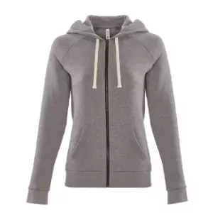 Next Level Womens/Ladies PCH Zip Hoodie (M) (Heather Grey)