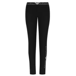 Emporio Armani Logo Band Leggings - Black