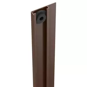 DuraPost U Channel Sepia Brown Cover Strip - 2100mm