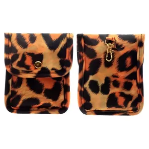 Animal Print Leopard Print Face Covering & Hand Sanitiser Pouch