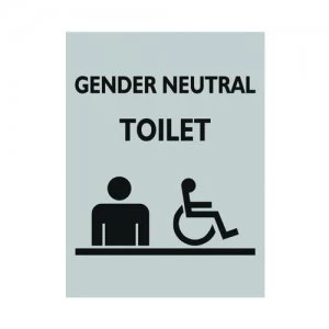 Stewart Superior Gender Neutral Toilet Sign Acrylic 150x200mm