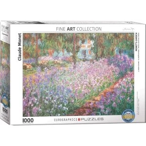 Monet'S Garden By Claude Monet Eurographic 1000 Piece Jigsaw Puzzle