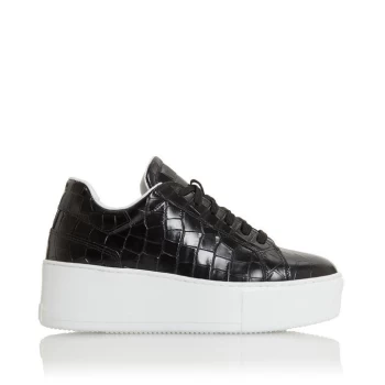 Dune London Elden Flatform Trainers - Black - 484