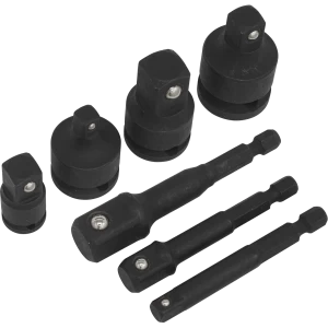 Sealey 7 Piece Impact Socket Adaptor Set