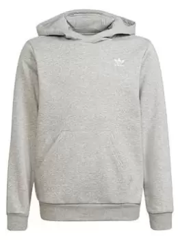 Boys, adidas Originals Junior Unisex Hoody, Grey/White, Size 7-8 Years