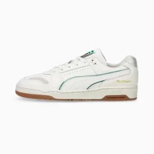 Womens PUMA x Butter Goods Slipstream Lo Trainers, Whisper White/Cadmium Green Size 8 Shoes