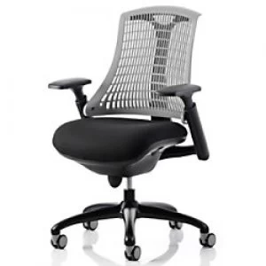 dynamic Synchro Tilt Office Chair with Adjustable Armrest and Seat Flex Task Grey Seat with Black Frame