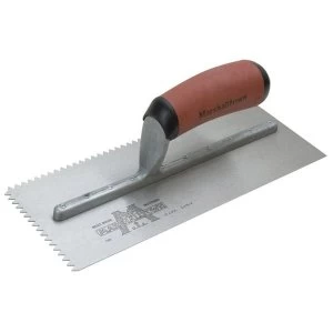 Marshalltown M701SD V 3/16in Notched Trowel DuraSoft Handle 11 x 4.1/2in