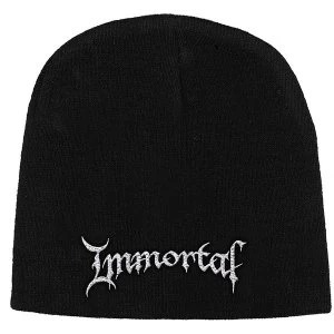 Immortal - Logo Unisex Beanie Hat - Black