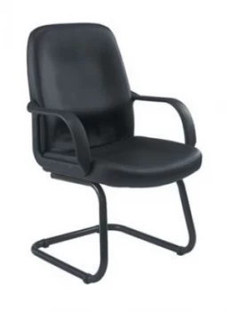 Canasta Leather-Look Visitor Chair