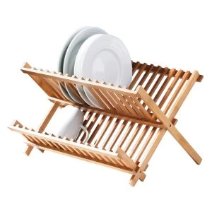 Premier Housewares Folding Bamboo Dish Rack