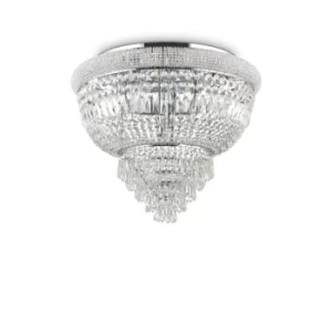 Dubai 6 Light Ceiling Light Chandelier Chrome, E14