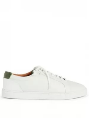 Ted Baker Udamo Leather Trainers, White, Size 10, Men