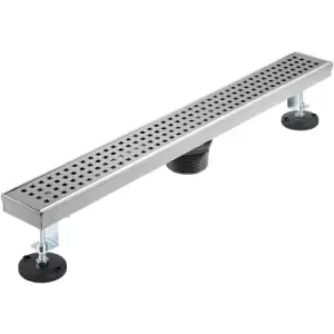 Linear Drain 304 Stainless Steel Infinity Drain 24x2.75in Linear Tile Drain 30L/Min High Flow Capacity Invisible Drain With ''v'' Shape Shower Floor