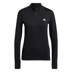 adidas Techfit Quarter-Zip Long-Sleeve Top Training Long- - Black