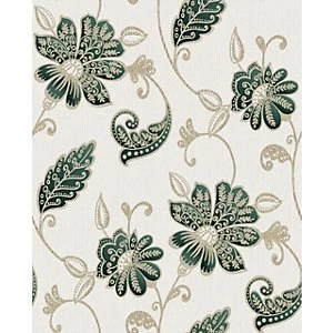 Boutique Juliet Emerald Wallpaper 10m