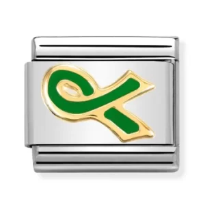 Nomination CLASSIC Daily Life Green Ribbon Charm 030242/47