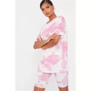 I Saw It First Tie Dye Cycling Short - Pink