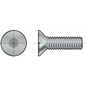 M10X80 Skt Countersunk Head Screw (GR-10.9)- you get 5 - Qualfast