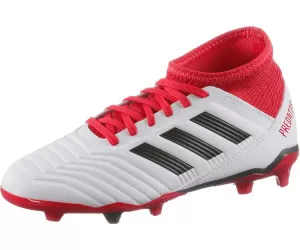 adidas Predator 18.3 Junior FG Football Boots - White/Blk/Coral