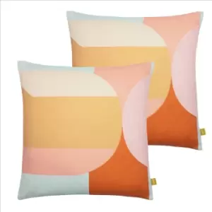 Furn. Cedri Twin Pack Polyester Filled Cushions Multi