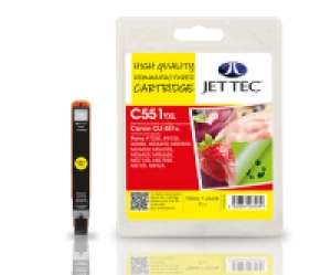 Jet Tec Canon CLI551XL Yellow Ink Cartridge