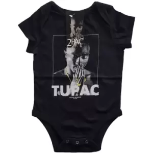 Tupac - Praying Kids 24 Months Baby Grow - Black