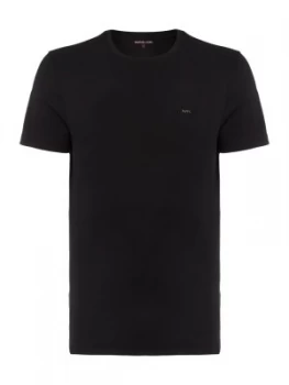 Mens Michael Kors Regular fit sleek MK logo t shirt Black