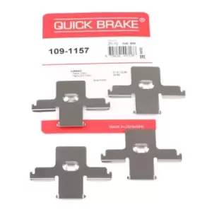 QUICK BRAKE Accessory Kit, disc brake pads NISSAN 109-1157