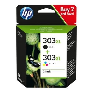 HP 303XL Black and Tri Colour Ink Cartridge